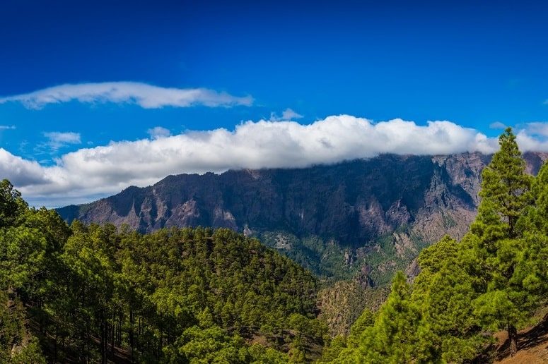 Blick in die Caldera de Taburiente, Aussichtspunkt, La Cumbrecita, La Palma