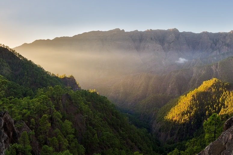 Blick in die Caldera de Taburiente, Nationalpark La Palma