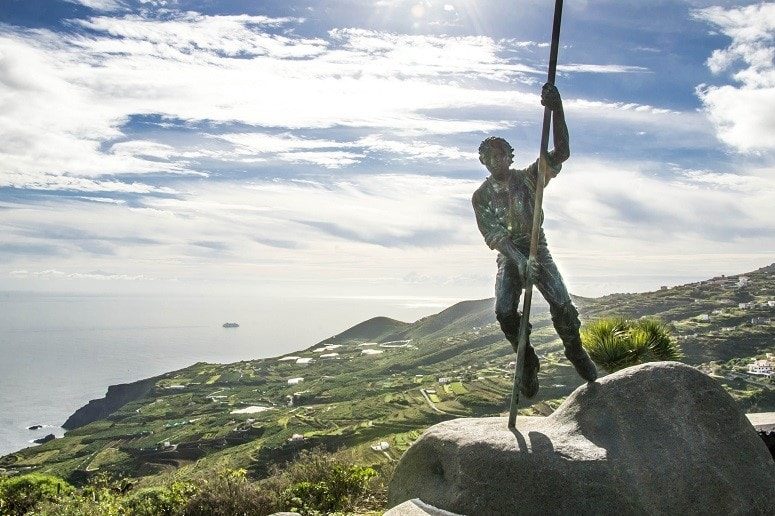 Aussichtspunkt, La Palma, Osten, Statue