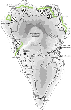 Mapa de la Caminata Go Nord