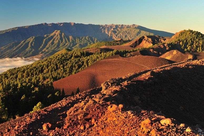 The mountains of La Palma