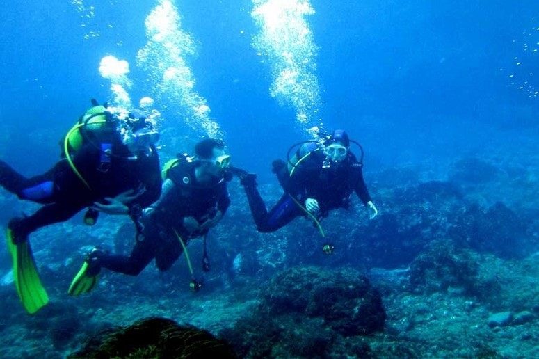 Diver in the Atlantic, La Palma