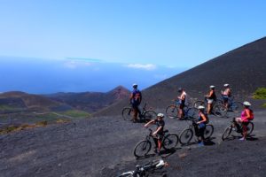 Gruppe, Mountainbike, Vulkane