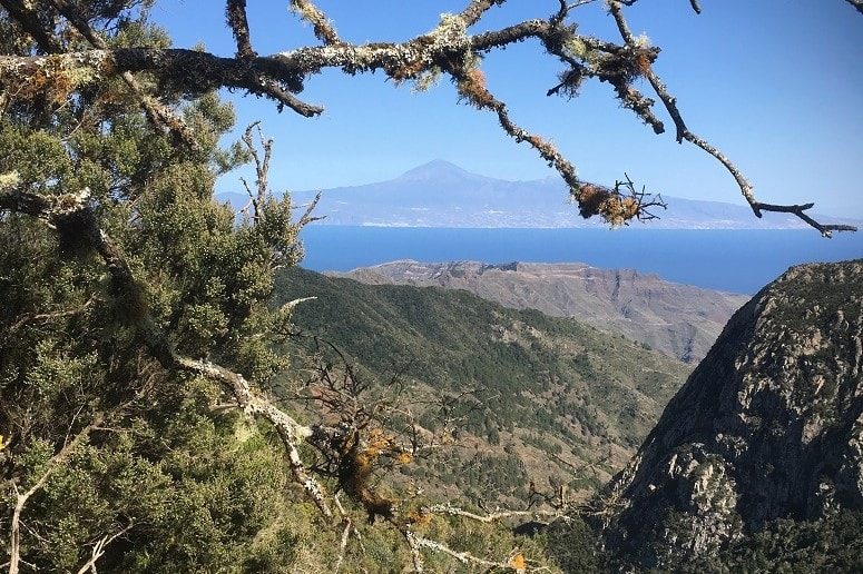 Blick auf Teneriffa, La Gomera, Rundfahrt