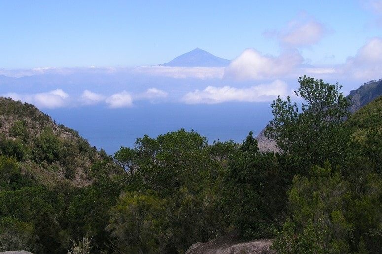 Vista, senderismo La Gomera, Teide