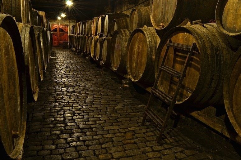 Traditional Bodega, Tenerife, wine barrel